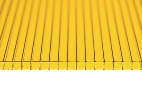 Поликарбонат сотовый Скарб Желтый 10мм